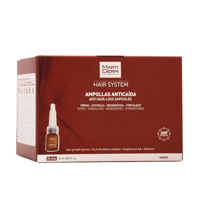 Ampollas Anticaída Martiderm HAIR SYSTEM 3 ml Ampollas Anticaída Martiderm HAIR SYSTEM 3 ml