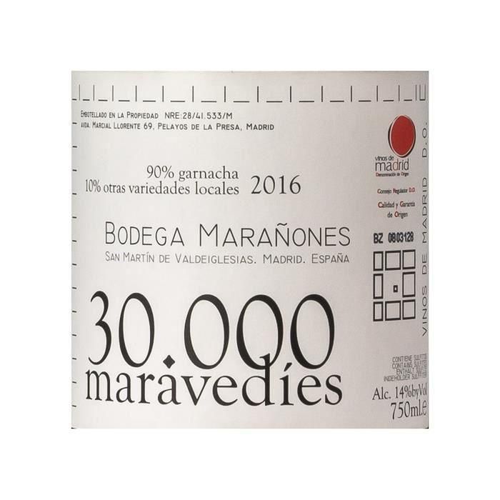 Marañones 30000 Maravedies 2016 DO Madrid - Vino tinto España 1