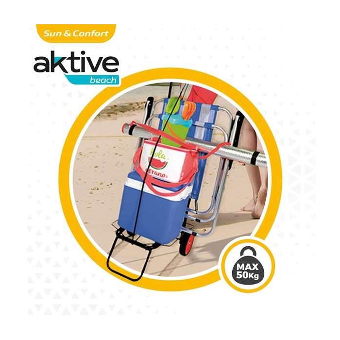 Carro arrastre multiuso de playa. soporta 50 kg 35x14x61 cm 4 Carro arrastre multiuso de playa. soporta 50 kg 35x14x61 cm 4
