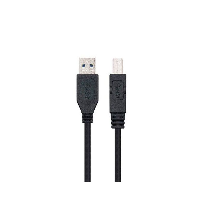 Cable USB 3.0 Impresora Nanocable 10.01.0802-BK/ USB Tipo-B Macho - USB Macho/ 2m/ Negro Cable USB 3.0 Impresora Nanocable 10.01.0802-BK/ USB Tipo-B Macho - USB Macho/ 2m/ Negro