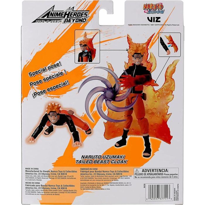 Anime Heroes Beyond - Naruto Shippuden - Figura Naruto 17cm - BANDAI 3