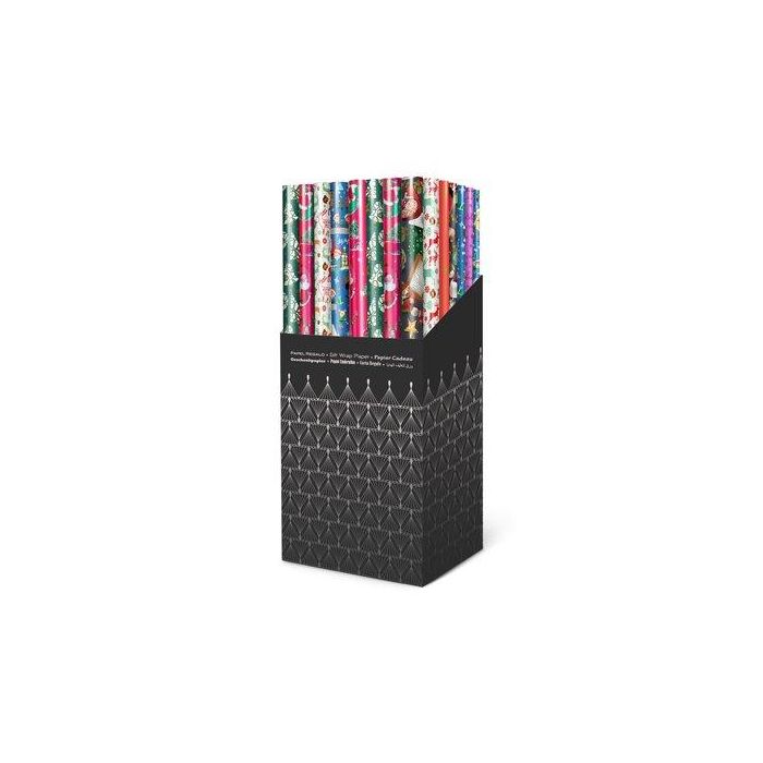 Papel De Regalo Rollo Tv 0,7X1,5 M (Caja De 60) Gofrado Navidad