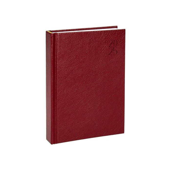 Agenda Encuadernada Liderpapel Corfu A5 2025 Dia Pagina Color Rojo Papel 60 gr 4