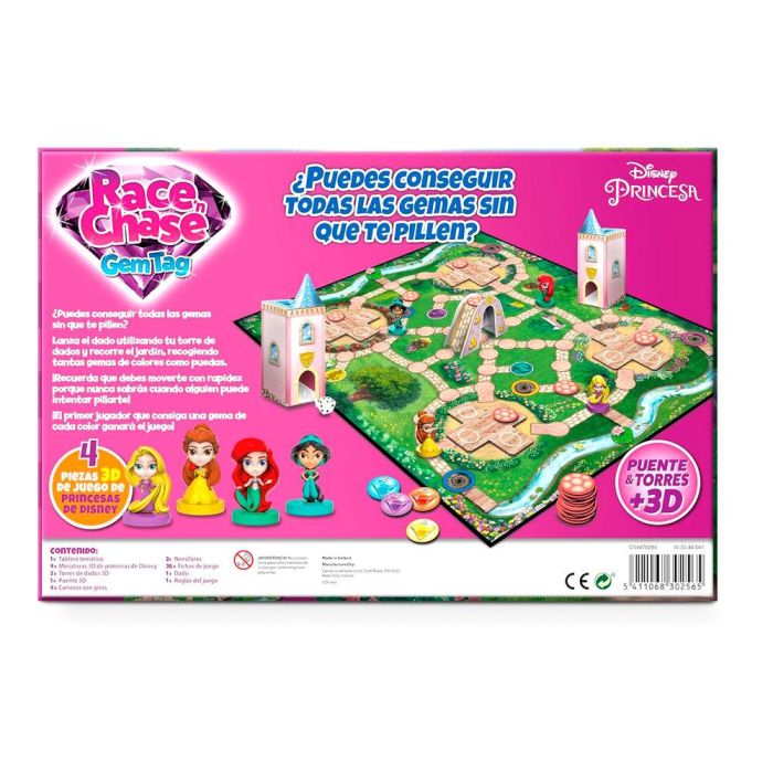 Fournier Juego de Mesa Race Chase Princesas Disney Español +4 años 2-4 jugadores 3