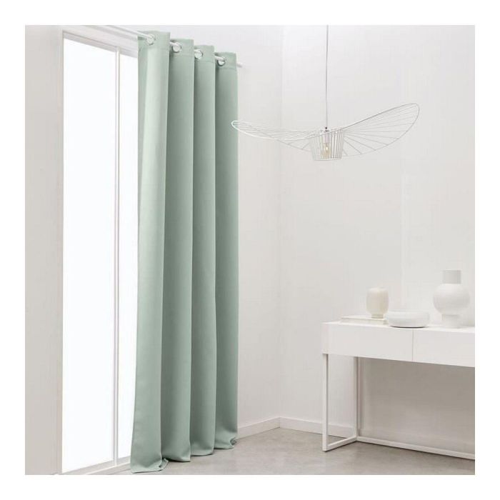 Today Cortina Opaca Essential Lisa con Ojales de Poliéster 140x240 cm Celadon - Antiluz, Fácil Cuidado y Secado Rápido 1 Today Cortina Opaca Essential Lisa con Ojales de Poliéster 140x240 cm Celadon - Antiluz, Fácil Cuidado y Secado Rápido 1