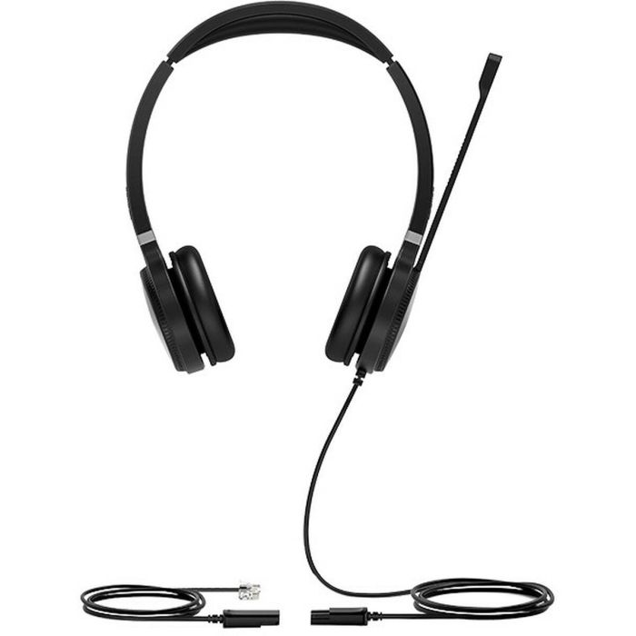 Auriculares con Micrófono Yealink YHS36-DUAL Negro/Plateado 1