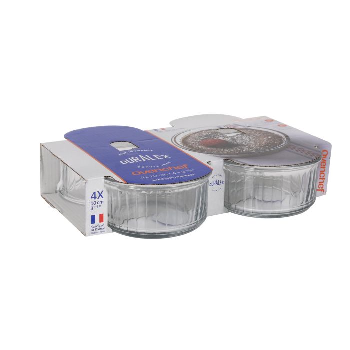 Set 4 Ramequin Transparente Ovenchef 24 cl - Duralex (12 Cajas) 6 Set 4 Ramequin Transparente Ovenchef 24 cl - Duralex (12 Cajas) 6