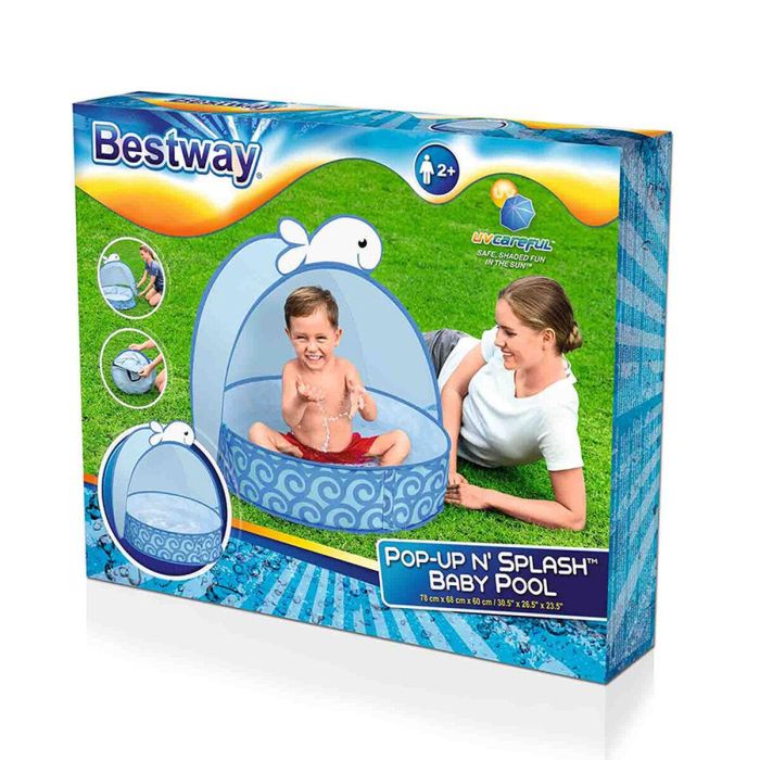 Bestway Piscina Infantil Automontable Ballena 78x68x60 cm +2 Años Jardin 52577 10