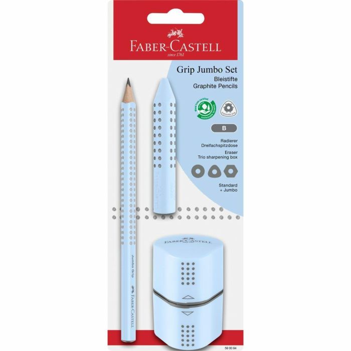 FABER-CASTELL Set Jumbo Grip sky blue BK 1 FABER-CASTELL Set Jumbo Grip sky blue BK 1