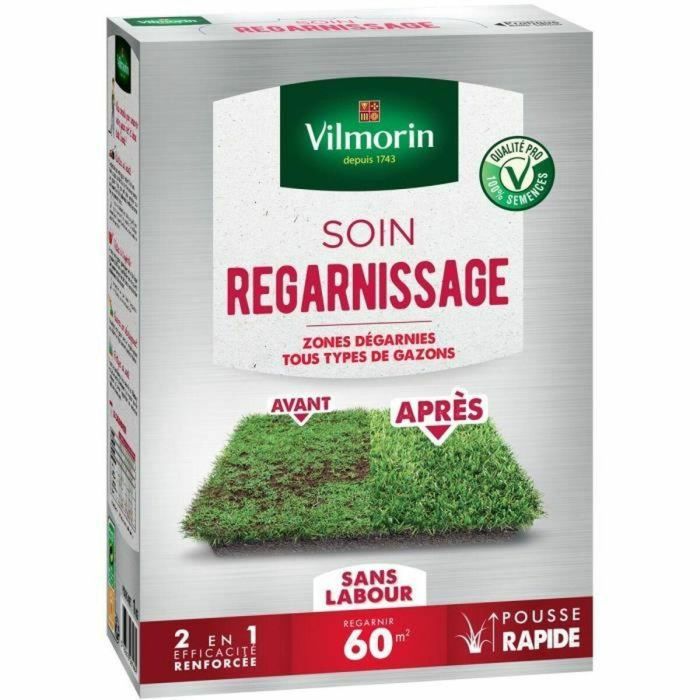 Vilmorin VIL3182670261664 Semillas de Césped Tratamiento Universal Resiembra 2 en 1 - Rebrote Muy Rápido 1kg 0 Vilmorin VIL3182670261664 Semillas de Césped Tratamiento Universal Resiembra 2 en 1 - Rebrote Muy Rápido 1kg 0