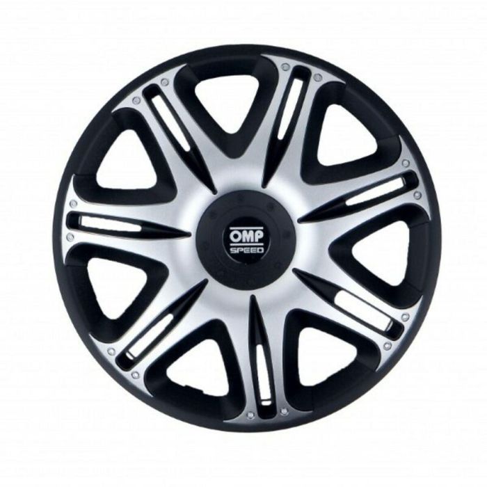 Tapacubos OMP Ghost Speed Negro Plateado 16" (4 uds) Tapacubos OMP Ghost Speed Negro Plateado 16" (4 uds)