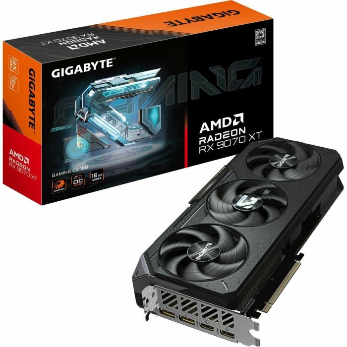 Gigabyte GV-R9070XTGAMING OC-16GD Tarjeta Gráfica AMD Radeon RX 9070 XT GAMING OC 16GB GDDR6 RDNA 4 PCIe 5.0 8K 2xDP 2xHDMI 10 Gigabyte GV-R9070XTGAMING OC-16GD Tarjeta Gráfica AMD Radeon RX 9070 XT GAMING OC 16GB GDDR6 RDNA 4 PCIe 5.0 8K 2xDP 2xHDMI 10