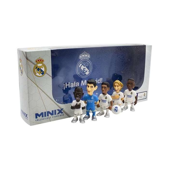 Pack minix con 5 figuras real madrid c.f 7 cm - modelos surtidos 7