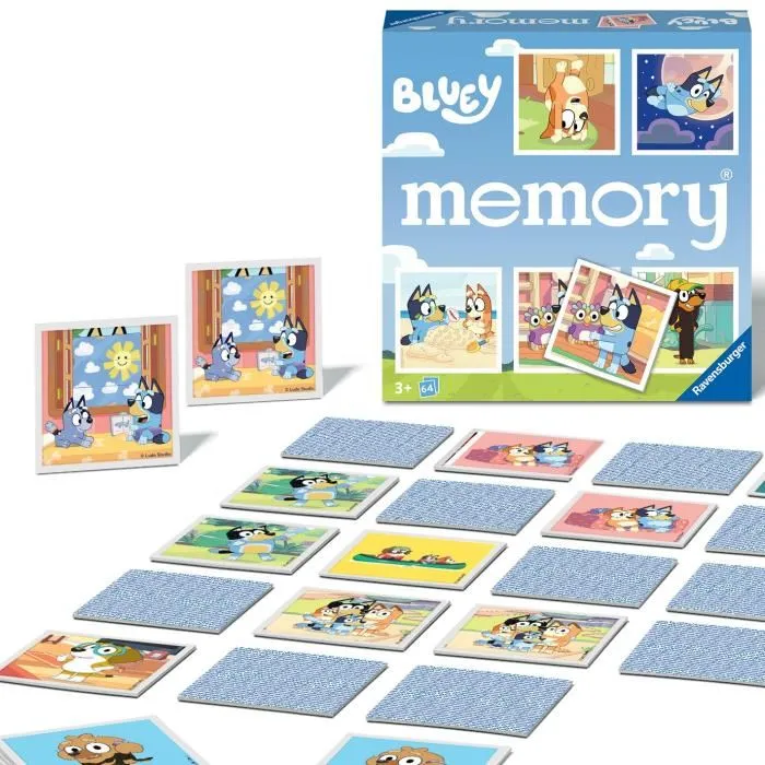 Ravensburger 4005556226467 Gran memoria Bluey Juego de Memoria para Niños a Partir de 3 Años 2 Ravensburger 4005556226467 Gran memoria Bluey Juego de Memoria para Niños a Partir de 3 Años 2