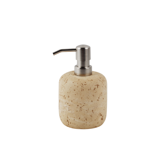 DKD Home Decor Dosificador Scandi Beige de Resina y ABS 9 x 13.5 x 12.5 cm (6 Unidades)