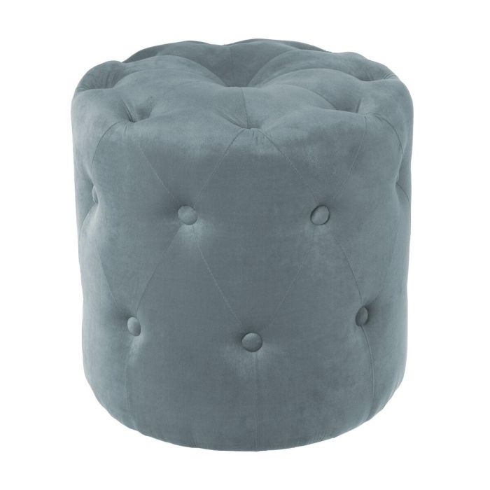 Puff Alexandra House Living Azul Terciopelo Madera 40 x 38 x 40 cm Puff Alexandra House Living Azul Terciopelo Madera 40 x 38 x 40 cm