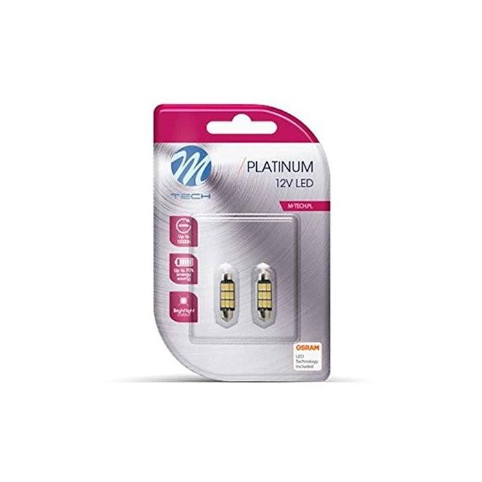 Blister 2X Led L815 W - C5 W 36 mm 9XSmd5630 Blanco MTECLB815W Blister 2X Led L815 W - C5 W 36 mm 9XSmd5630 Blanco MTECLB815W