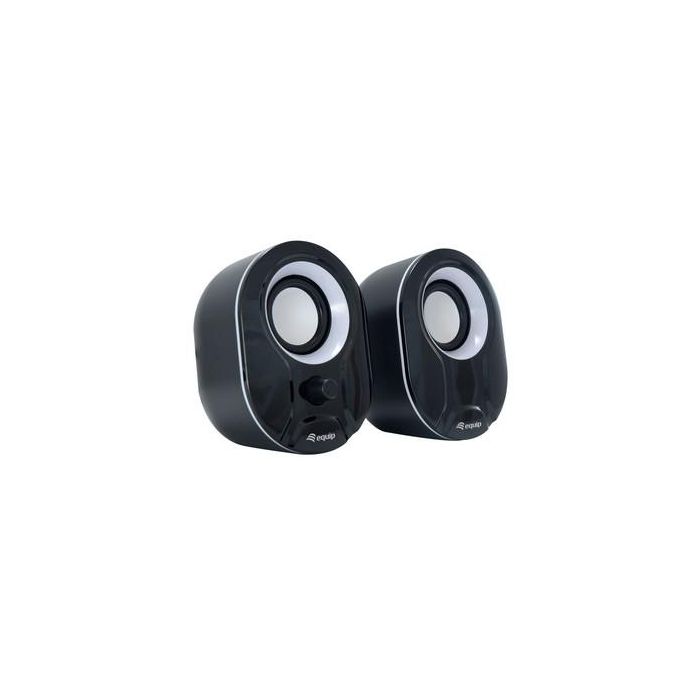 Altavoces PC Equip 245333 Negro Negro/Blanco 3 W 0 Altavoces PC Equip 245333 Negro Negro/Blanco 3 W 0