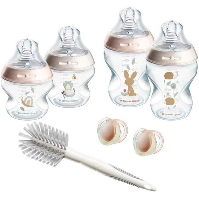 Tommee Tippee - Biberones Closer to Nature - Pezón que imita el pecho materno con válvula anticólicos - Rosa Tommee Tippee - Biberones Closer to Nature - Pezón que imita el pecho materno con válvula anticólicos - Rosa