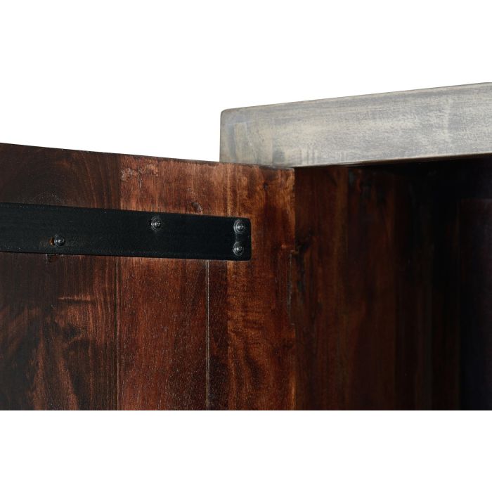 Giner y Colomer Armario de Madera de Mango con Patas de Hierro Gris Envejecido 180 cm 5 Giner y Colomer Armario de Madera de Mango con Patas de Hierro Gris Envejecido 180 cm 5