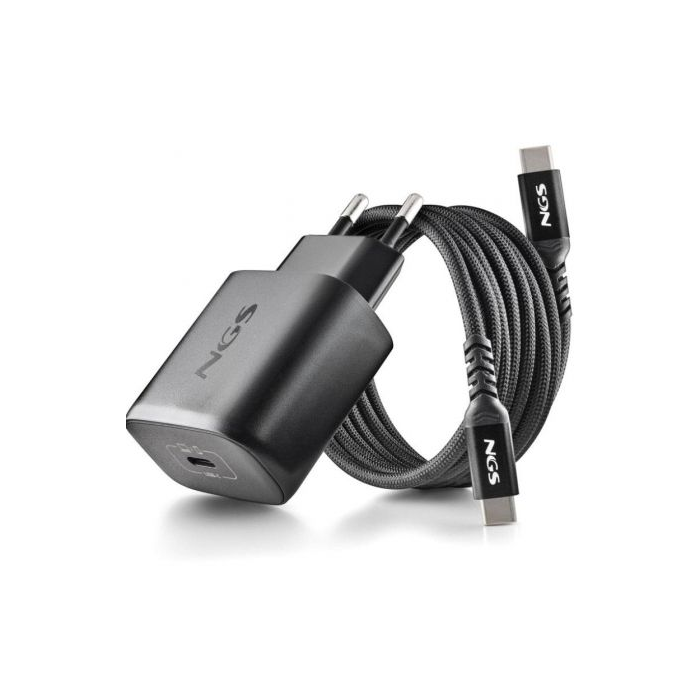 Cargador de Pared GaN NGS Bud 45W/ 1xUSB Tipo-C/ 45W 3 Cargador de Pared GaN NGS Bud 45W/ 1xUSB Tipo-C/ 45W 3