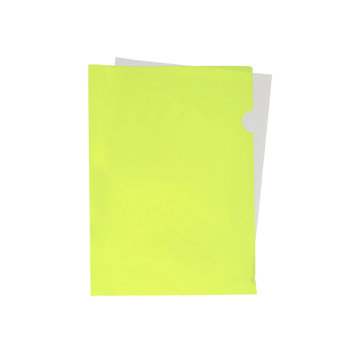 Liderpapel Dossier Uñero DIN A4 Polipropileno Amarillo Fluor Opaco 20 Hojas 4
