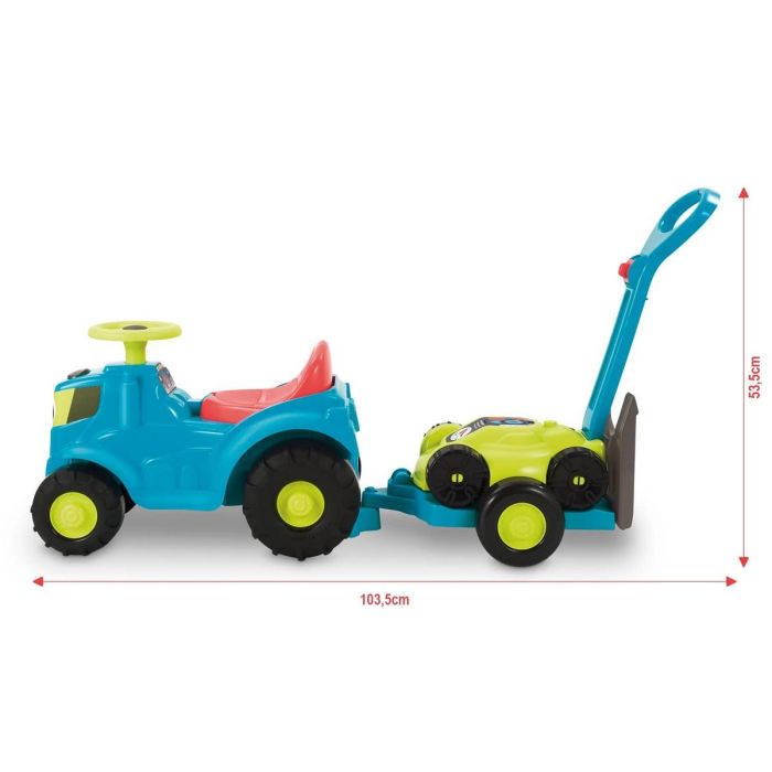 Ecoiffier 4350 Tractor con Remolque Extraíble y Cortacésped Incluido para Niños 12-36 Meses - 103,5 cm 3 Ecoiffier 4350 Tractor con Remolque Extraíble y Cortacésped Incluido para Niños 12-36 Meses - 103,5 cm 3