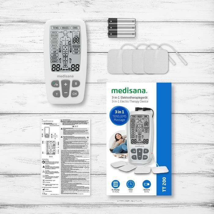 Medisana Dispositivo de terapia del dolor 3 en 1 TT 200 Blanco 4 Medisana Dispositivo de terapia del dolor 3 en 1 TT 200 Blanco 4