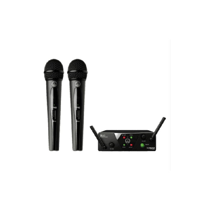 AKG Sistema Inalámbrico UHF Vocal Band US25B/D con 2 Micrófonos y Receptor