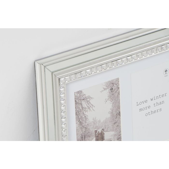 DKD Home Decor Marco Multifoto Luxury Tradicional Dorado Plateado 3 Fotos Cristal PS (2 Unidades) 46.5 x 2 x 28.5 cm 1