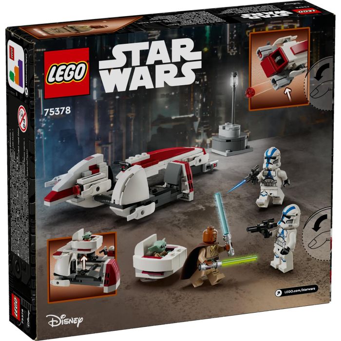 LEGO 75378 Star Wars Huida del Speeder BARC Mandaloriano, Juego de construcción 10