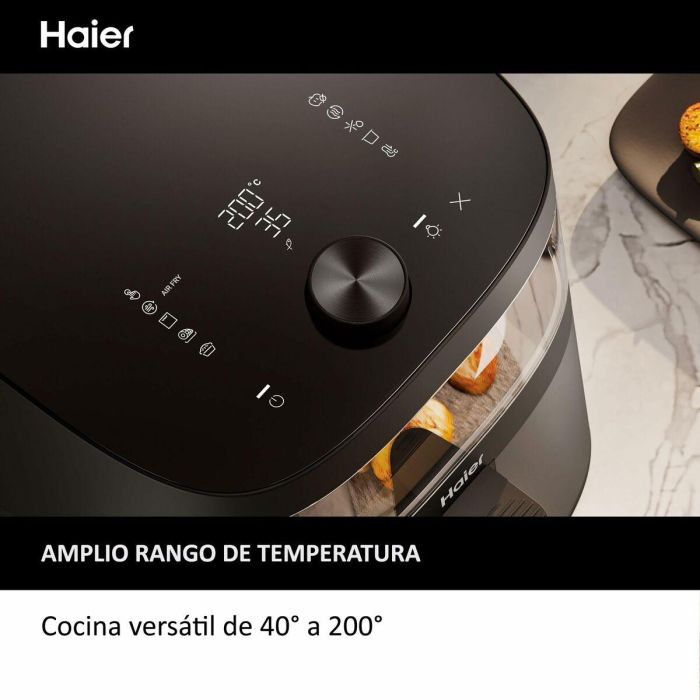 Haier HAF5TWA 011 6,5 L Independiente 2000 W Freidora de aire caliente Negro 30