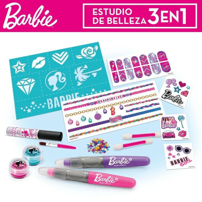 Set de Belleza Barbie Sparkling 2 x 13 x 2 cm 3 en 1 4 Set de Belleza Barbie Sparkling 2 x 13 x 2 cm 3 en 1 4