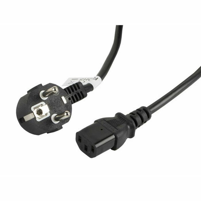Lanberg Cable de Alimentación Schuko CEE 7/7 a IEC320 C13, 3m, Negro