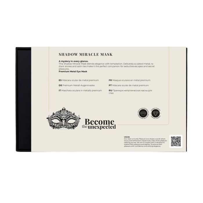 Máscara Guilty Pleasure Accents Negro 2 Máscara Guilty Pleasure Accents Negro 2
