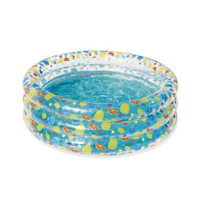 Bestway Piscina Hinchable 3 Aros Transparente Tropical 150x53 cm +6 Años Jardin 51045 Bestway Piscina Hinchable 3 Aros Transparente Tropical 150x53 cm +6 Años Jardin 51045