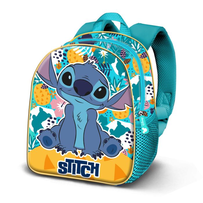 Mochila Basic Colors Disney Lilo y Stitch Turquesa