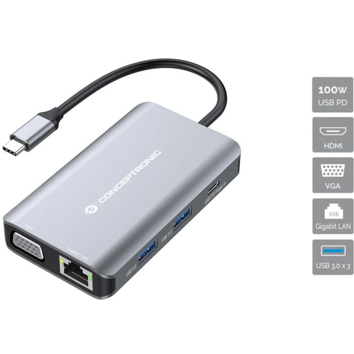 Docking Station Conceptronic Donn21 gr 7 En Docking Station Conceptronic Donn21 gr 7 En