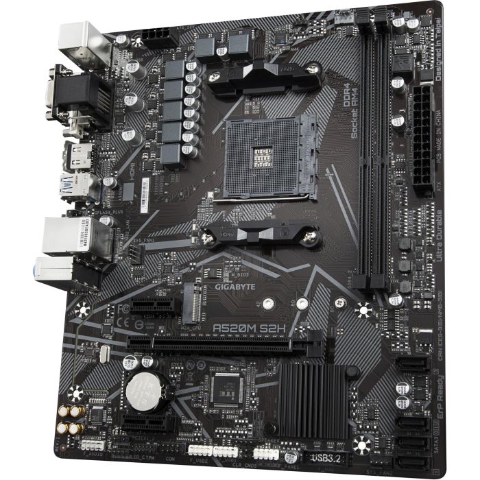 Gigabyte Placa Base A520M S2H Socket AM4 Micro ATX 3