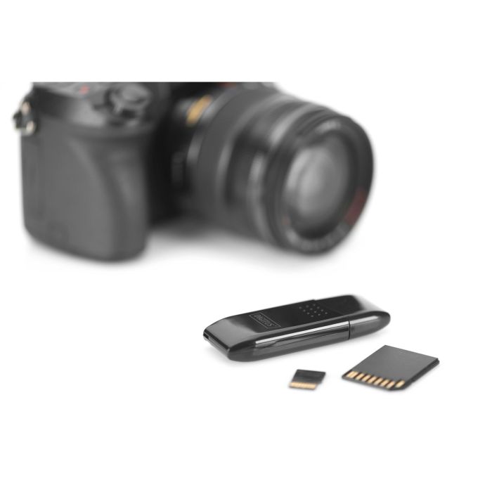 DIGITUS CardReader USB 2.0 para Tarjetas SD, Micro SD, SDHC, SDXC y TF 3