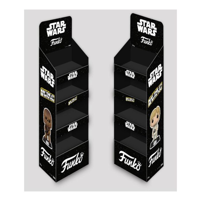 Funko Expositor Star Wars 80 Unidades Incluye POP Leia, Luke, Chewbacca, Darth Vader, Stormtrooper, Obi-Wan Kenobi, Ahsoka, The Mandalorian, Grogu, Peli Motto, Darth Maul, Max Rebo Funko Expositor Star Wars 80 Unidades Incluye POP Leia, Luke, Chewbacca, Darth Vader, Stormtrooper, Obi-Wan Kenobi, Ahsoka, The Mandalorian, Grogu, Peli Motto, Darth Maul, Max Rebo