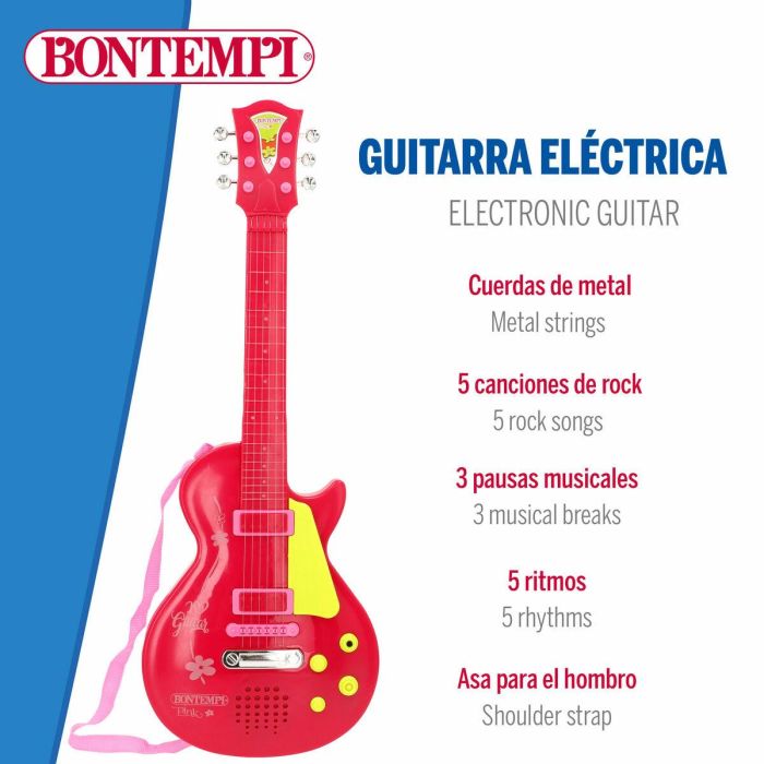 Guitarra Infantil Bontempi 20 x 56 x 4 cm (6 Unidades) 5 Guitarra Infantil Bontempi 20 x 56 x 4 cm (6 Unidades) 5