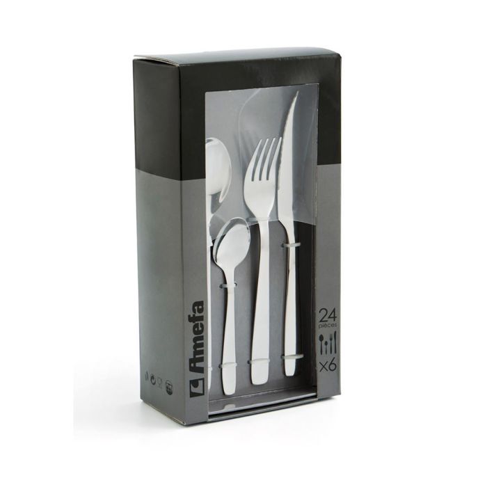 Set 24 Cubiertos Acero Inox Hotel Amefa 27 cm-1,5-1,2 mm 2 Set 24 Cubiertos Acero Inox Hotel Amefa 27 cm-1,5-1,2 mm 2