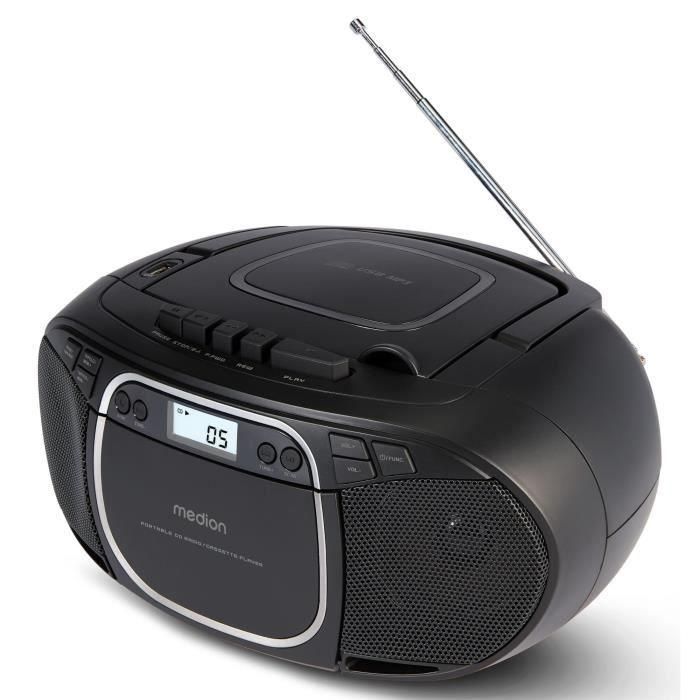 Radio CD - MEDION - FM - 2x2,2W RMS - Negro 4 Radio CD - MEDION - FM - 2x2,2W RMS - Negro 4