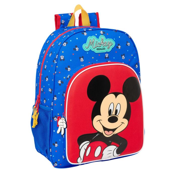 Mochila Escolar Mickey Mouse Clubhouse Good day Azul 33 x 42 x 14 cm