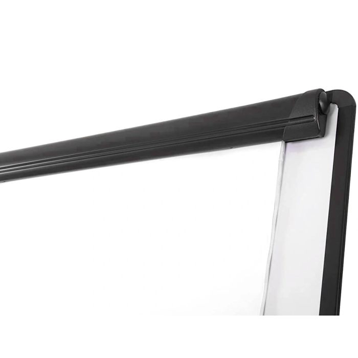 Q-connect Pizarra Móvil Magnética Lacada Blanca con Ruedas para Conferencias 70x100 cm 3