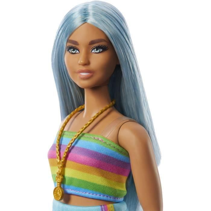 Muñeca Barbie Fashionista Top Arcoíris Hrh16 Mattel 2 Muñeca Barbie Fashionista Top Arcoíris Hrh16 Mattel 2