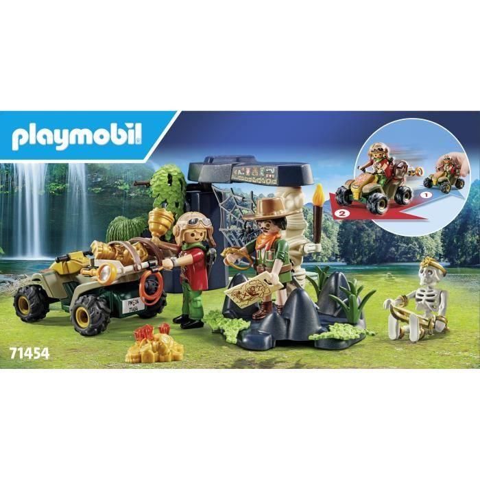 Playmobil 71454 Set de Juego Buscadores de Tesoros en la Jungla con Quad, Mapa, Brújula, Araña y Serpiente para Niños +4 años 5 Playmobil 71454 Set de Juego Buscadores de Tesoros en la Jungla con Quad, Mapa, Brújula, Araña y Serpiente para Niños +4 años 5