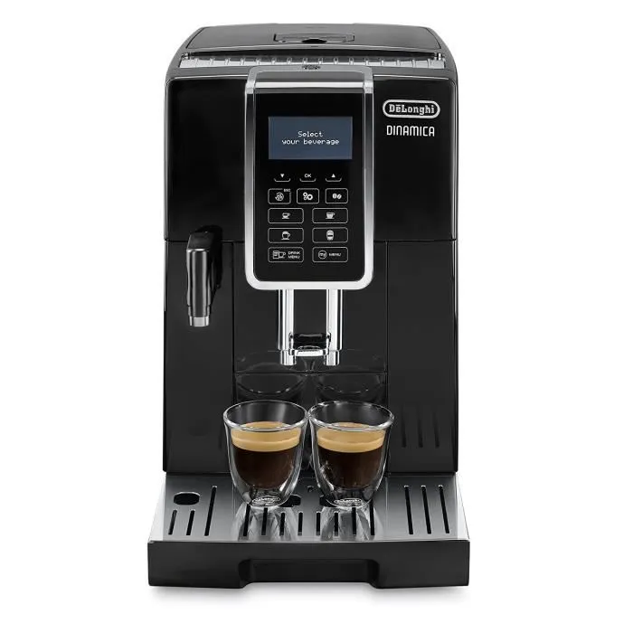 DeLonghi Máquina Espresso Dinamica ECAM 350.55.B Molinillo Integrado Espumador de Leche Negro Acero Inoxidable 1