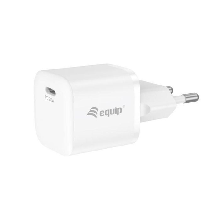 Equip Cargador Pared USB-C PD 3.0 20W 245520 - Carga Rápida, Compatible con Nintendo Switch, iPad, iPhone, Samsung 1